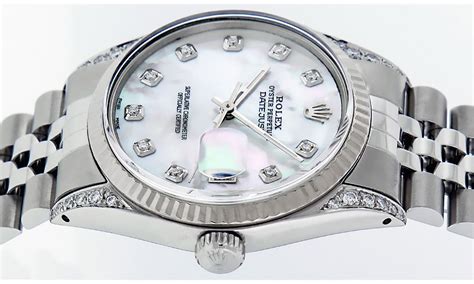 fake mother of pearl rolex|rolex datejust 36mm on wrist.